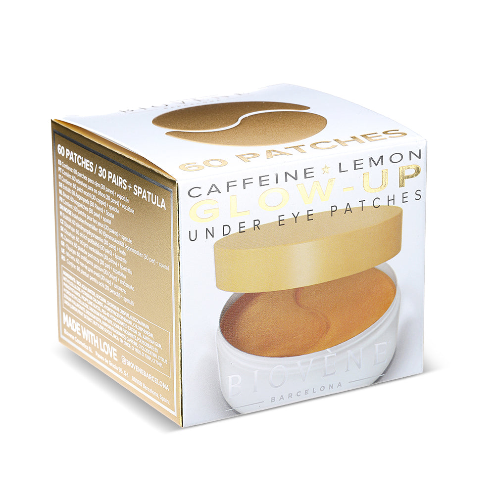 CAFFEINE GLOW-UP Hydrogel Eye Patches with Caffeine & Lemon, 60 patches