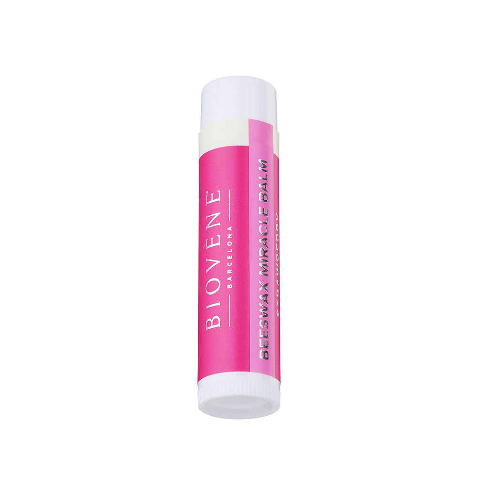 BEESWAX STRAWBERRY Extra-Moisturizing Miracle Lip Balm for Dryness, Cracking & Chapping, 4 pack