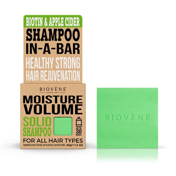 MOISTURE VOLUME Biotin & Apple Cider Solid Shampoo Bar