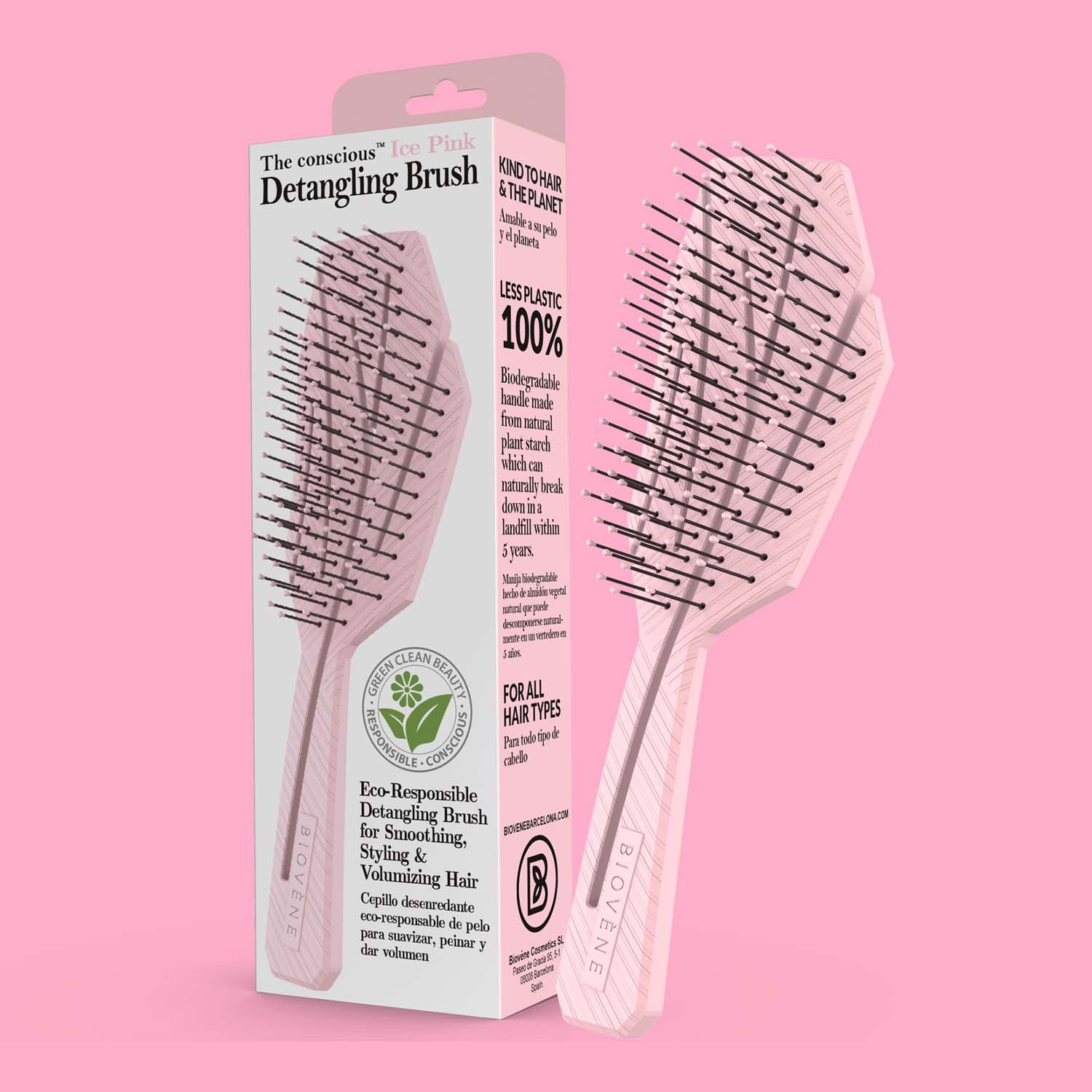 The conscious™ Biodegradable Detangling Brush, Wet & Dry Hair