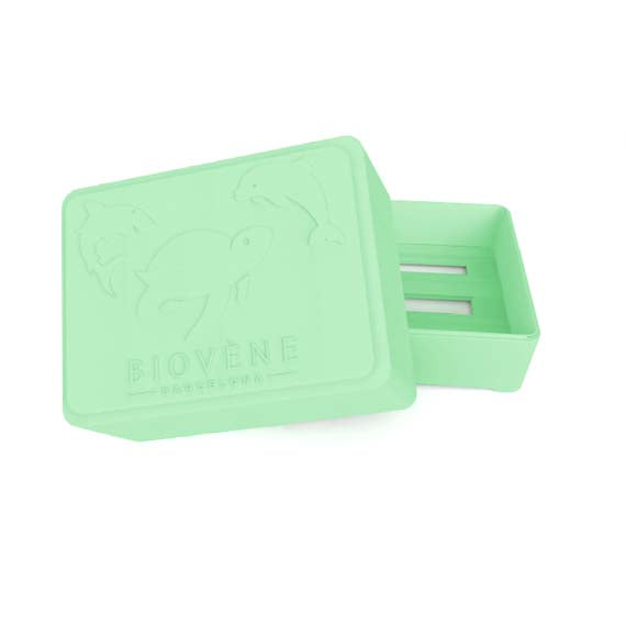 BAMBOO IN-SHOWER CASE Universal Case for Storage & Travel - Mint Green