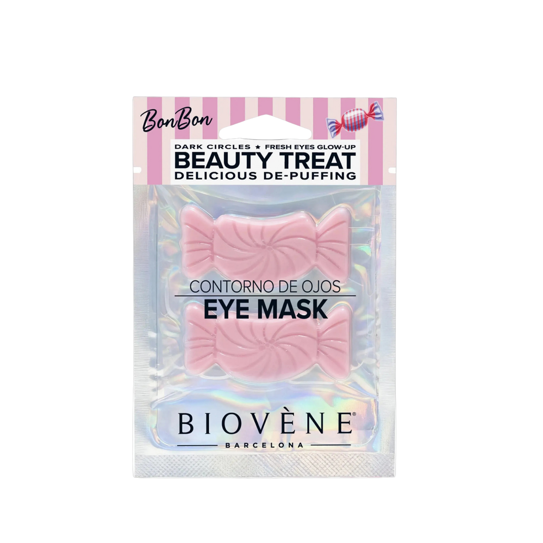 BEAUTY TREAT Delicious De-Puffing! Eye Pad Mask for Dark Circles and Eye Contour Puffiness