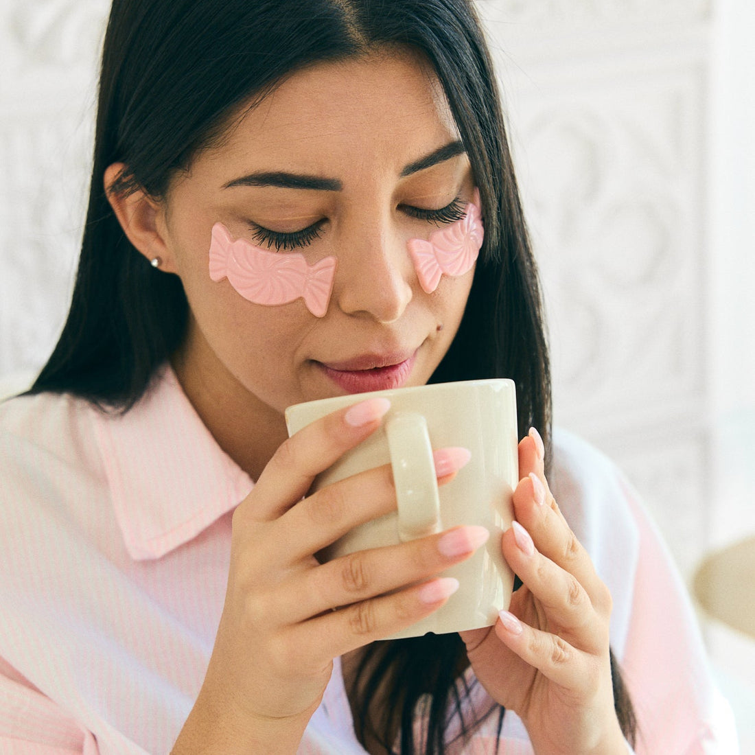 BEAUTY TREAT Delicious De-Puffing! Eye Pad Mask for Dark Circles and Eye Contour Puffiness