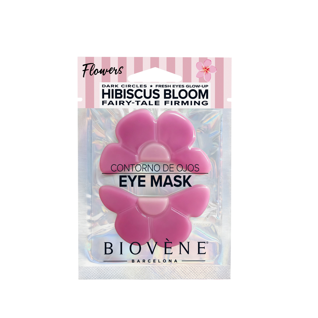 HIBISCUS BLOOM  Fairy-Tale Firming! Eye Pad Mask for Dark Circles and Eye Contour Puffiness
