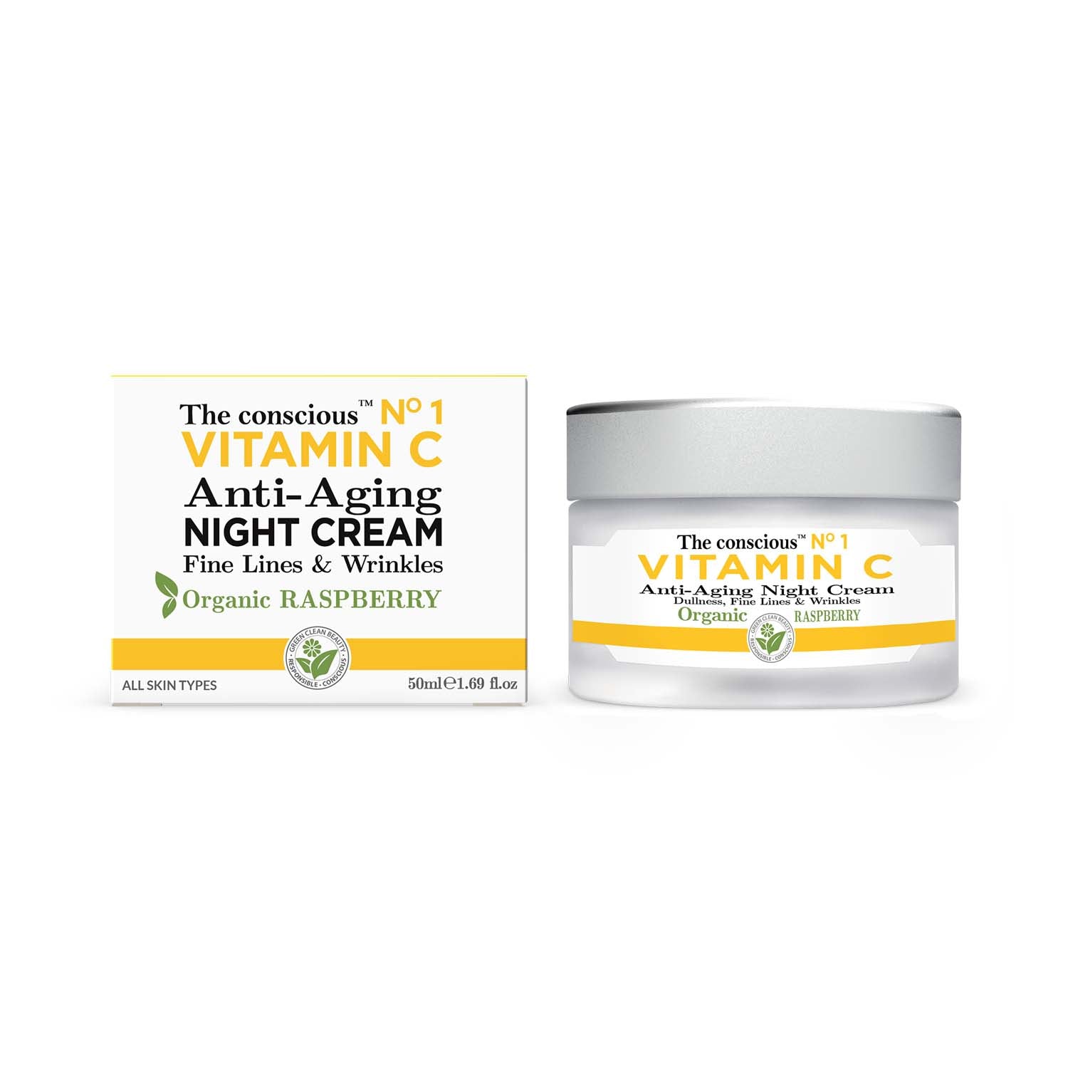 The conscious™ Vitamin C Anti-Aging Night Cream Organic Raspberry