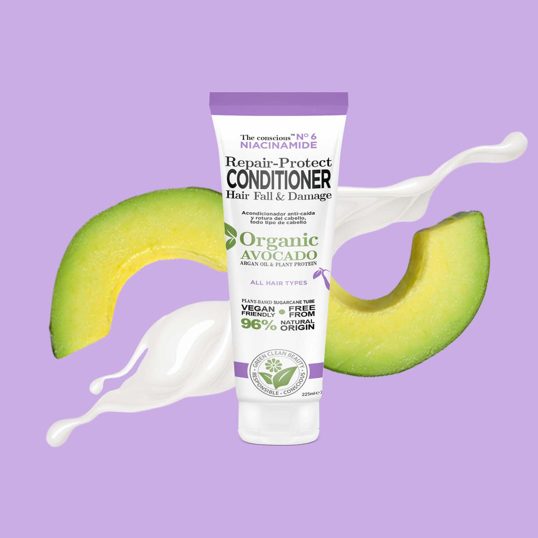 The conscious™ Niacinamide Repair-Protect Conditioner Hair Fall & Damage Organic Avocado